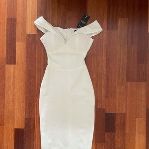 Rare London Bardot Midi Dress